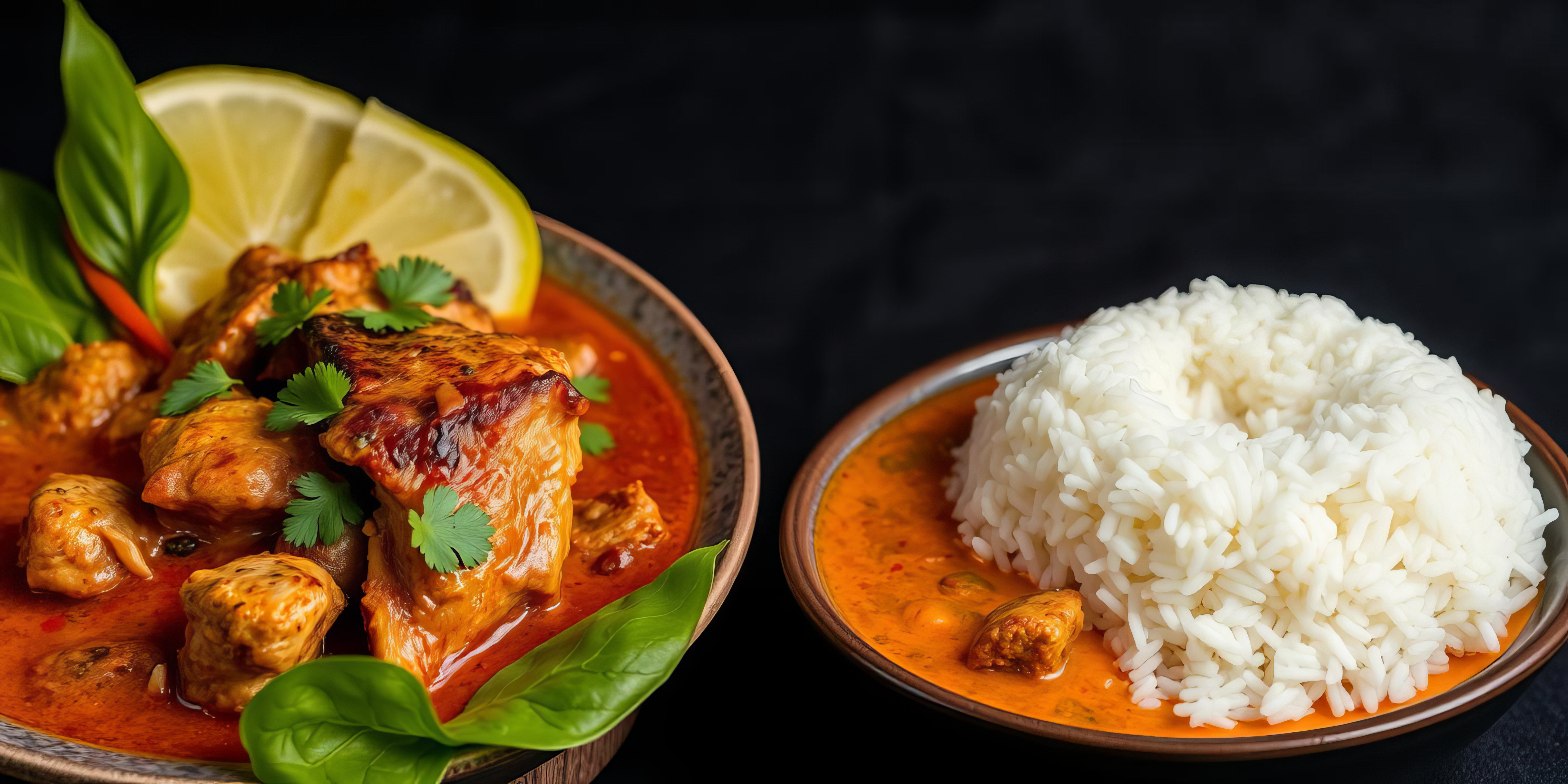 Panang Curry Dish with Jasmine Rice